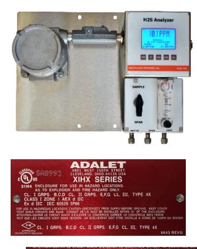 天然氣硫化氫分析儀H2S-725M，煤化工微量硫化氫分析儀，天然氣凈化0-20ppm硫化氫分析儀